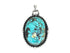 Sterling Silver & Turquoise Handcrafted Artisan Pendant, (SP-5894)